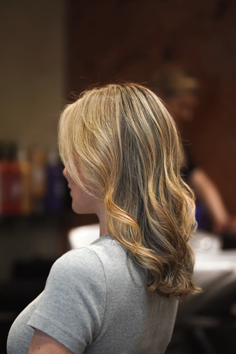 Loose waves after a blow-dry.